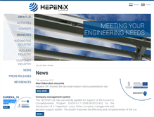 Tablet Screenshot of hepenix.hu